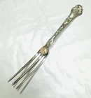 Antique Gorham Sterling Silver Poppy Strawberry Fork 4 1/2”