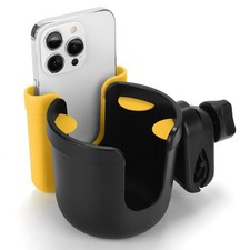 Accmor 2-in-1 Walker Cup Holder with Phone Holder, Wheelchair Cup Holder, Rol...