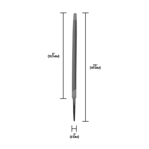 Zenport AGF150T Mill Bastard File, Triangle, 6-Inches, Gray - 10 Pack - Picture 4 of 4