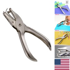 Efficient 5-Sheet 1-Hole Punch with 0.25 Inch Diameter - Sleek Silver Design