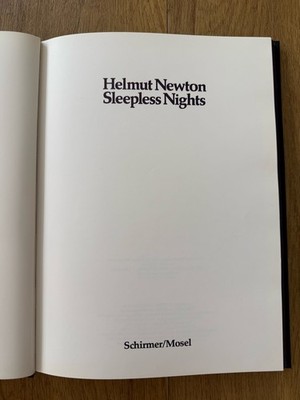 Helmut Newton Sleepless Nights 1978 Gebundene Ausgabe