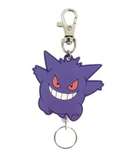 Pokemon PKM Gengar Rubber Reel Key Holder Official Licensed SK Japan NEW!