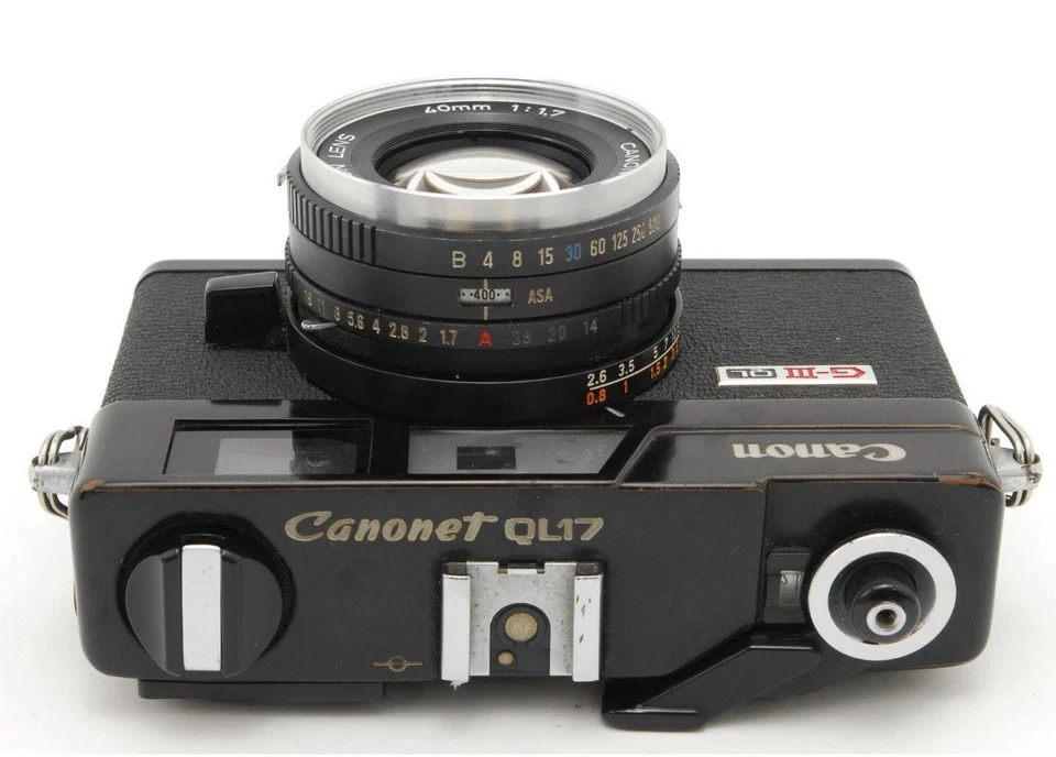 Измеритель работает!! [КАК НОВЫЙ] Пленочная камера Canonet QL17 GIII черная 35 мм из Японии - Изображение 4 из 4