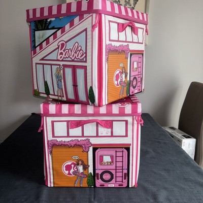  Barbie Aufbewahrung Spielzeugkiste faltbares Design und Spielmatte.