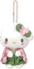 Sanrio Character Hello Kitty Mascot Key Chain Matcha Kimono from JAPAN