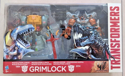 Hasbro Transformers 1984 / 2014 Grimlock Evolution 2-Pack Toys R' Us Exclusive
