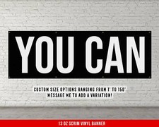 Motivational Gym Wall Art - Fitness Banner - Home Exercise Decor