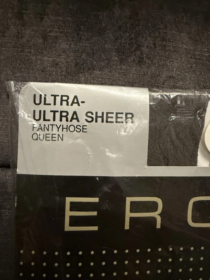 Paquete de 2 pantimedias Eros Ultra-Ultra transparentes de nailon negras talla: talla Queen Foto 4 de 4