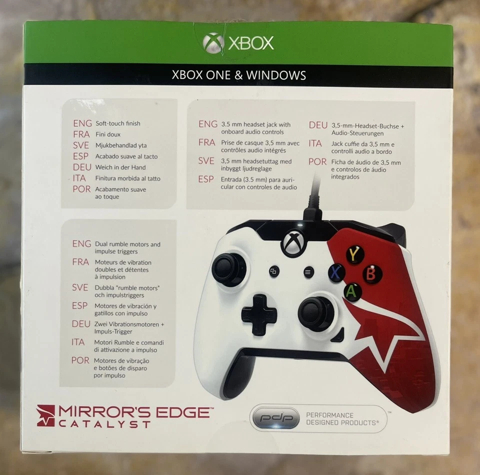 Mirror's Edge Official Wired Controller Limited Edition - Xbox One **BRAND NEW** - Image 2 of 4