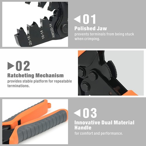 IWS-1420D Weather-Pack Metri-Pack Crimping Tool 14-20AWG Wire Crimper Plier - 第 4/6 張圖片
