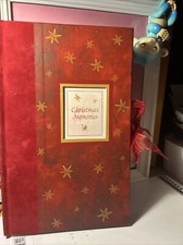 Christmas Memories Record Book Photo Album Scrapbook with Ribbon Vintage Red