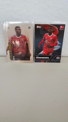 Topps Gold & Bundesliga International Stars 2022-23 2x Lot Ryan Gravenberch FCB