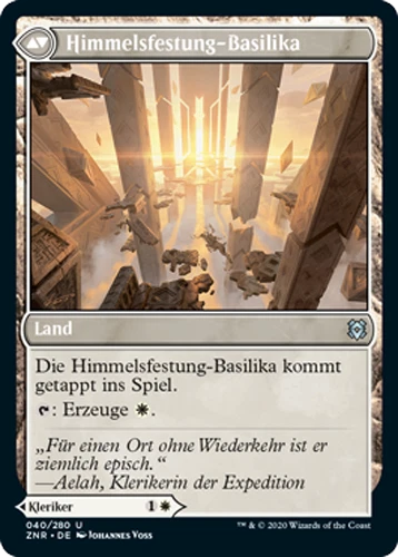 Magic the Gathering - Himmelsfestung-Klerikerin / Basilika - ZNR-DE040 MtG NM - Bild 2 von 2