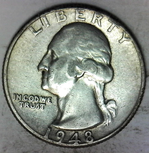 Nice Collector grade 1948  Washington Quarter Buy it now Free Shipping in USA