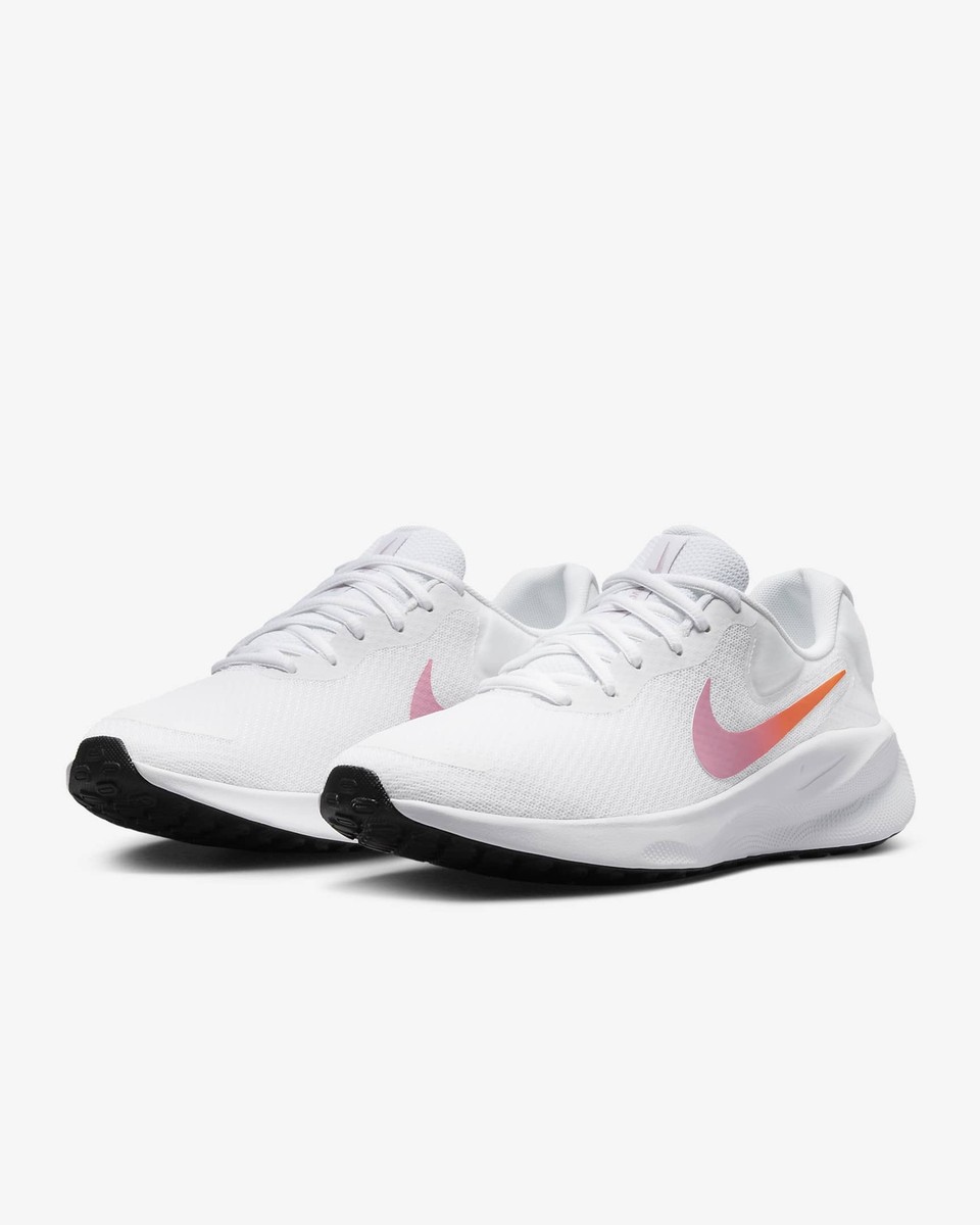 FB2208-104 Nike Revolution 7 White Beyond Pink Black Hyper Crimson