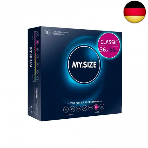 My.Size Kondome Größe 6, 64mm, Großpackung (36 Stück)