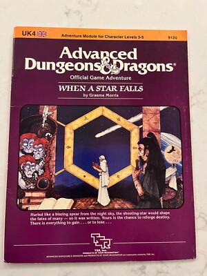 UK4 When A Star Falls #9020 1st Edition Advanced Dungeons and Dragons
