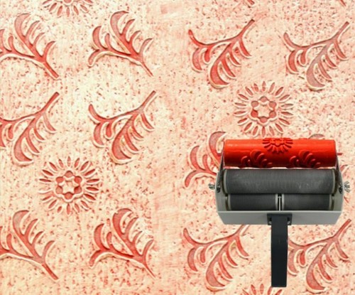 Rodillo goma de 7 pulgadas para pintar impresión de pared estampado decoración del hogar | eBay