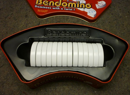 Juegos de dominó Bendomino con giro blanco de puntos 2006 pesado curvo - Imagen 2 de 9