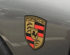 STUTTGART The Home of Porsche Magnetic Fender Badge Emblems (SET OF 2)