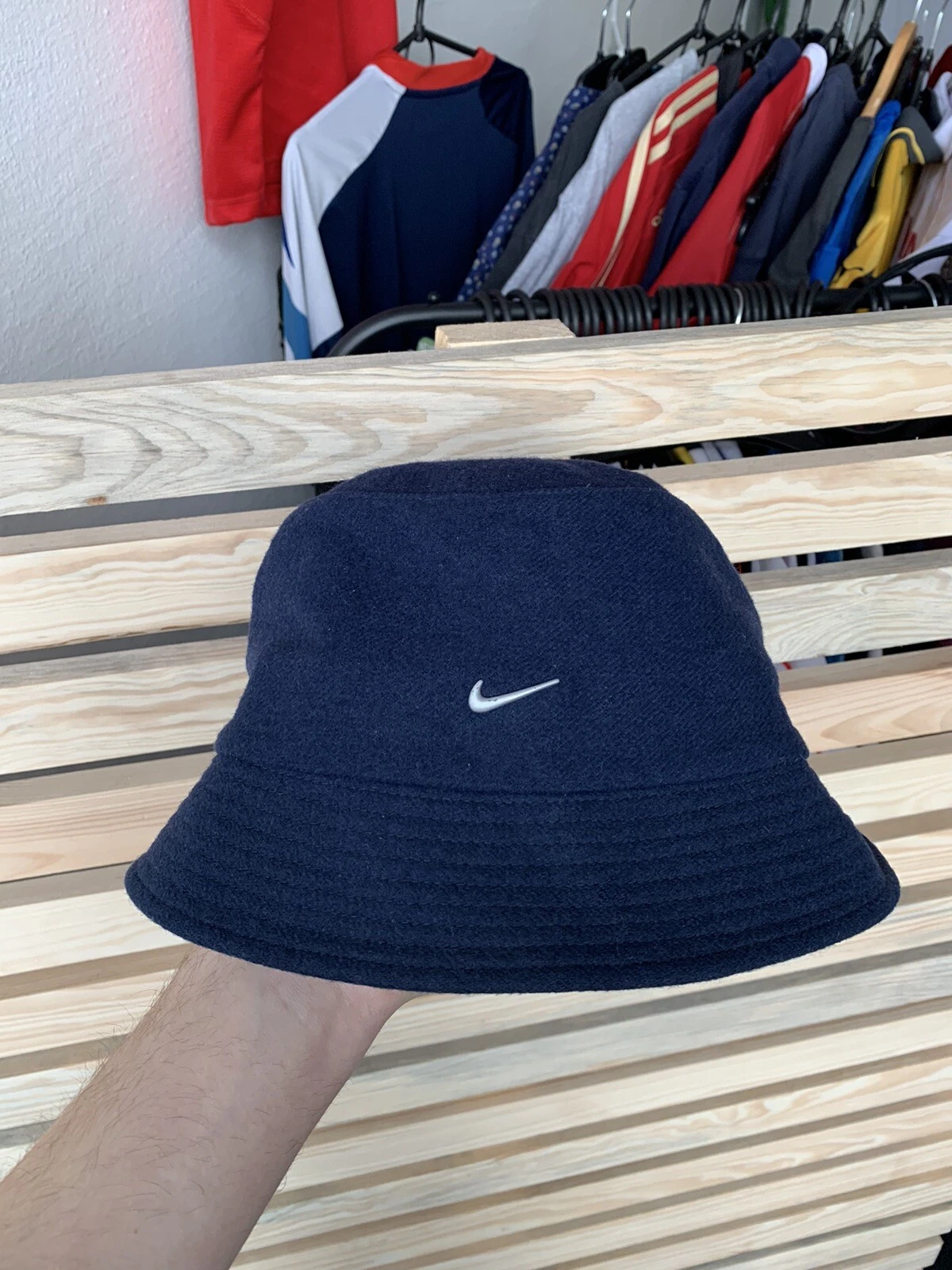 Vintage Nike Wool Bucket Hat Cap 2000s Metal Swoosh Streetwear
Opens in a new window or tab