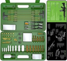 Wholesale Set of 25 $25 each Brass Gun Cleaning Kit  with Large Gun Cleaning Mat