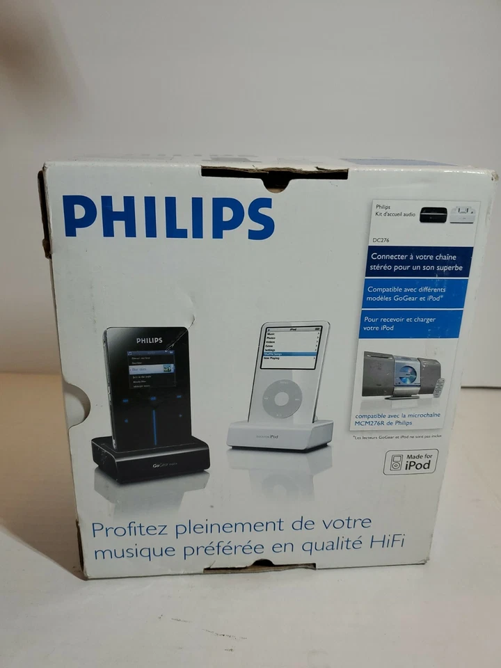 Base de base de audio Philips DC276/37 para iPod and Go Gear Foto 3 de 4