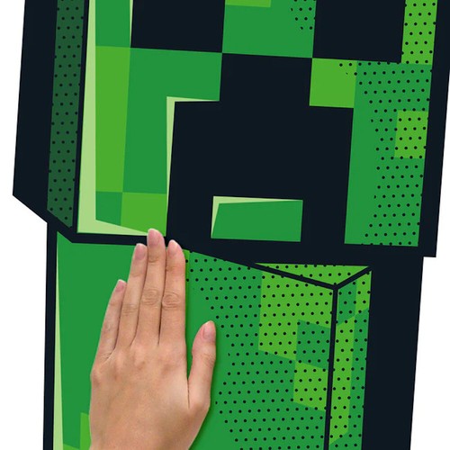 Minecraft Creeper Giant Peel & Stick Wall Decals RMK5360GM 12 Game Room Stickers - Picture 5 of 6