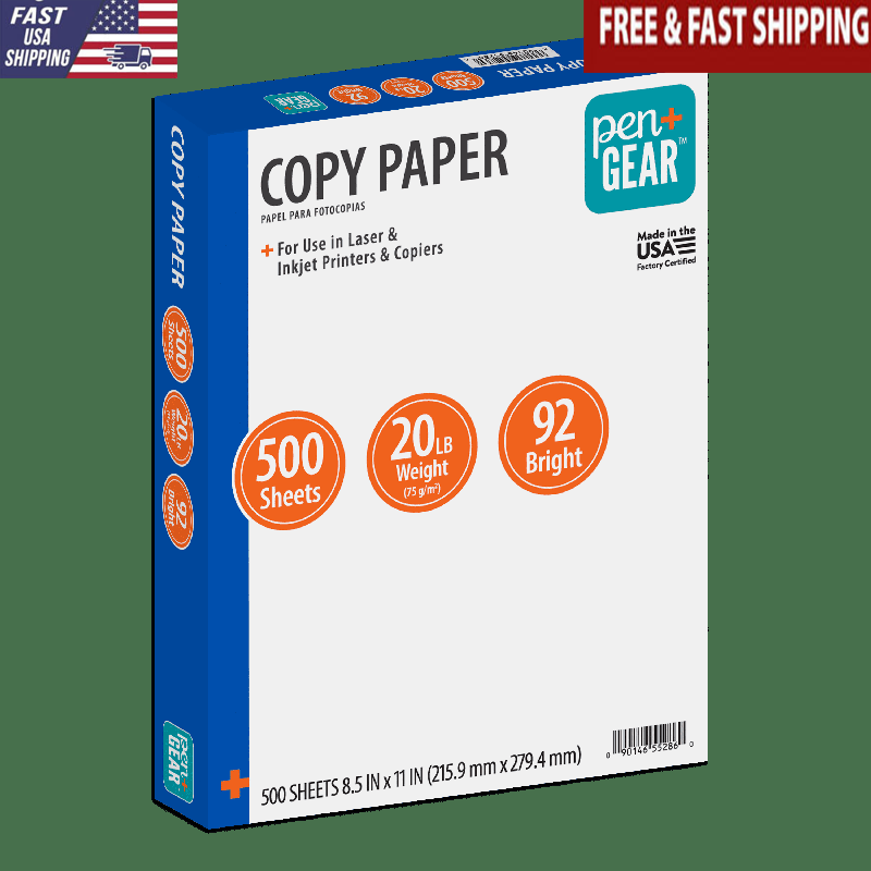 500 Sheets 20 lb White Copy Paper Printer Paper 8.5