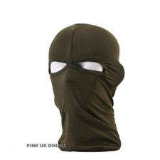 New Green Ultra thin 2 hole Balaclava Ski Moto Bike Face Mask Sports Army SAS