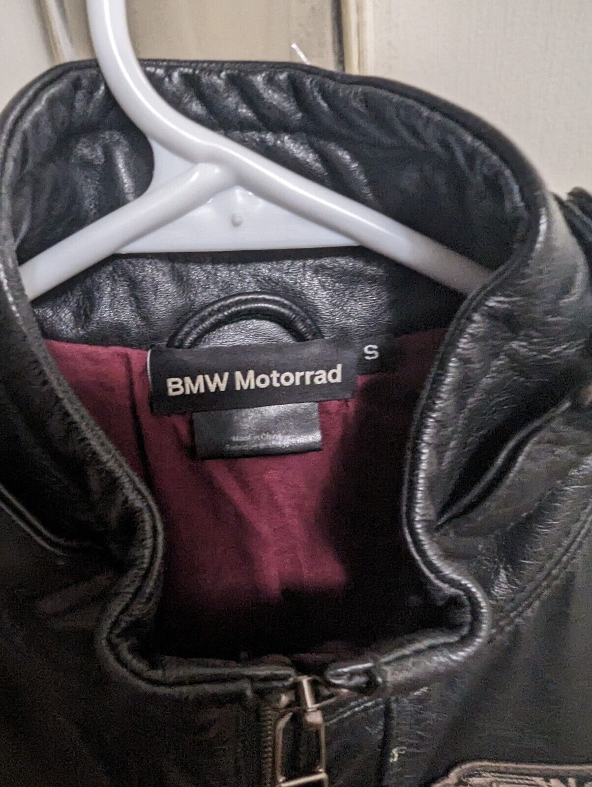 BMW Motorrad leather jacket black SIZE S No prote… - image 6