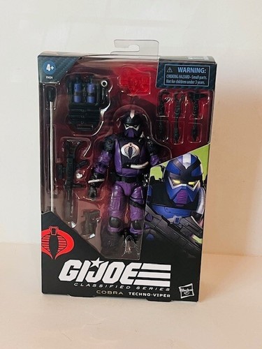 Techno-Viper Gi Joe Classified Cobra Action Figure Hasbro MOC box ARAH Purple - Picture 2 of 4