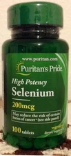Selenium 200mcg 100 Tablets High Potency Immune System Support   