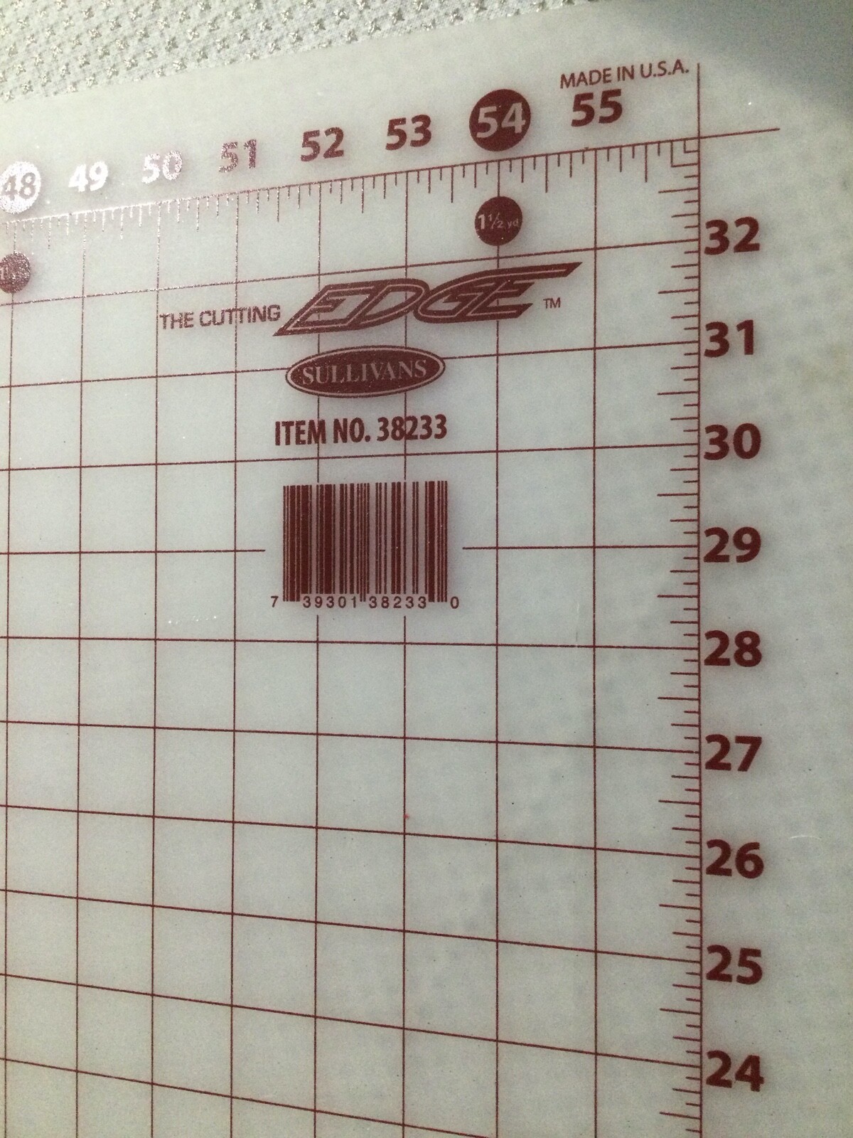 Sullivans 36"x59" Cutting Mat for Home Hobby Table, White