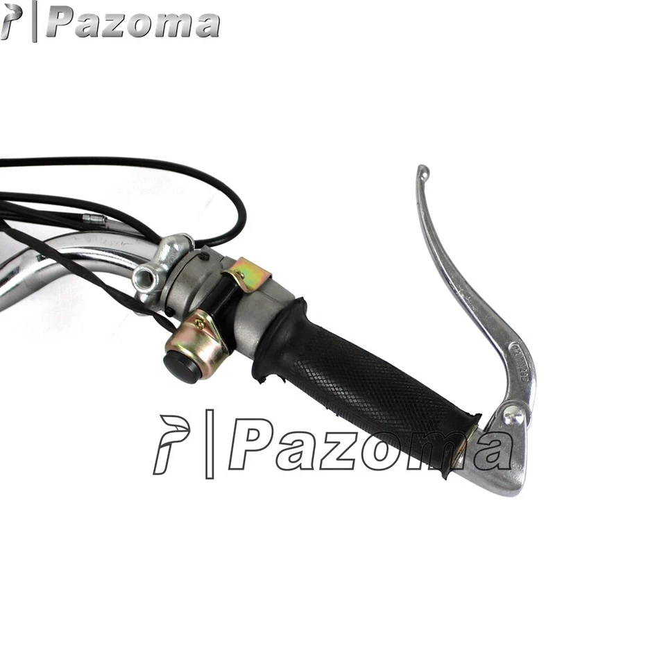 Manillar de motocicleta cromado con cable de palanca de agarre para BMW R1 R75 R71 R66 R61 R51 Foto 3 de 4