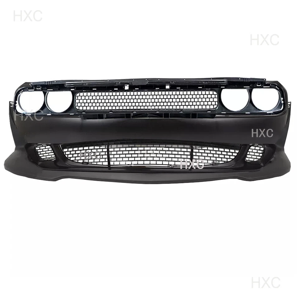 Front Bumper Cover Grille Kit For 2008-2014 Dodge Challenger Hellcat Black Foto 3 de 4