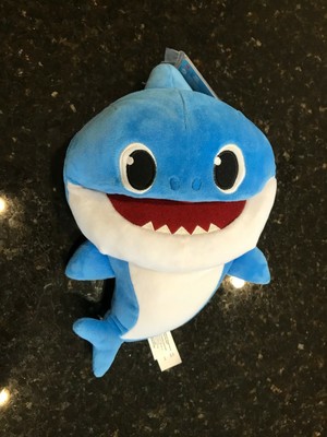 blue baby shark plush toy