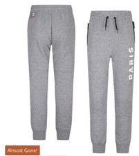 Nike Air Jordan PSG Paris Saint Germain Sweats Joggers 95B469-GEH Gray BOYS XL