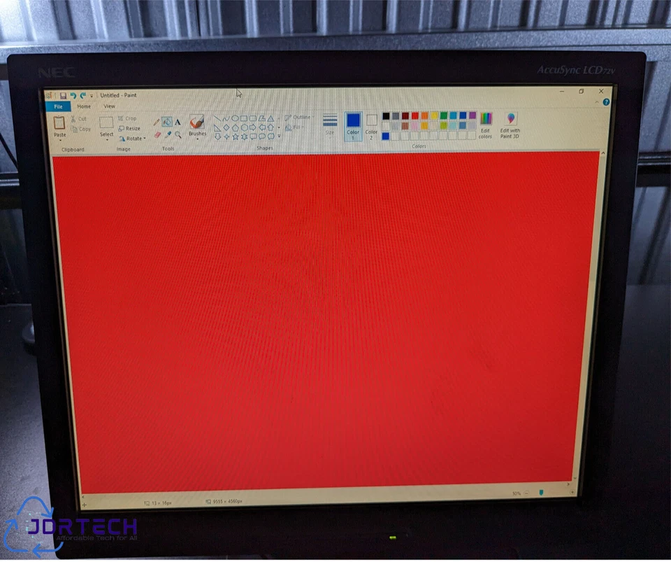 NEC LCD72V AccuSync 17" Retro Vintage LCD Computer Monitor Panel 1280x1024 75Hz - Image 3 of 4