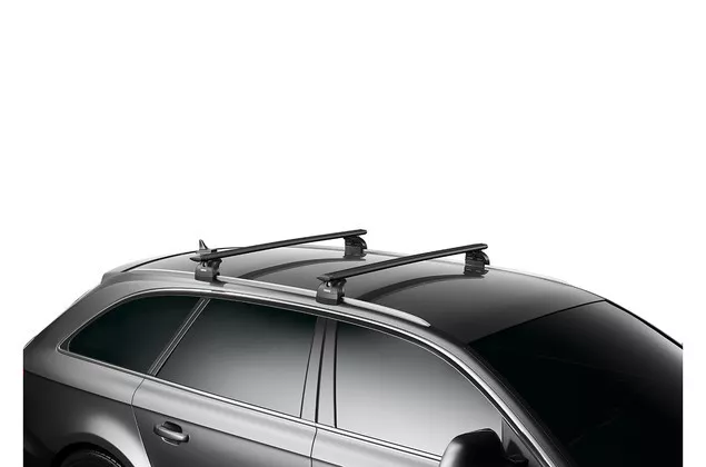 THULE WingBar Black Fiat 500 L'12 Holder Bars Kit > Regular Roof