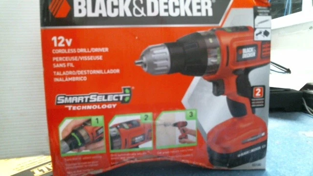 BLACK+DECKER 12-Volt NiCd Cordless 3/8 in. Drill with Soft Grips