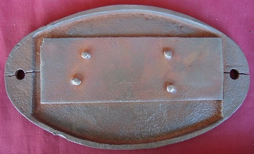 URSS 1949 Bryansk LOCOMOTORA DE VAPOR PLACA DE IDENTIFICACIÓN Fundida Ferrocarril Soviético 12"=30 cm - Imagen 2 de 4