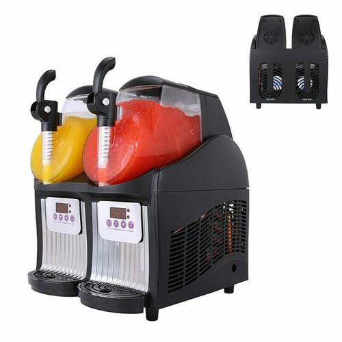 Double Tank Slush Machine 2.5L Ice Cream Maker 300W Snow Melting Machine A - Picture 1 of 7