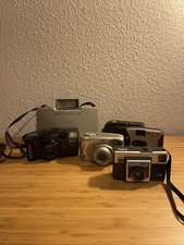 Lot Of 6 Vintage Cameras Polaroid, Fuji, Kodak Untested