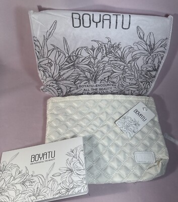 Boyatu Expandable Makeup Bag NWT Fold Out Travel Multiple Pocket Cosmetic Larger