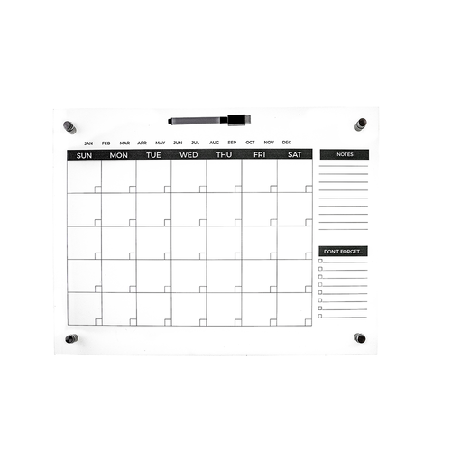 Acrylic Wall Calendar/planner Dry Erase Writing Board free Name Personalisation eBay