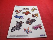 Sonic Sega All-Stars Racing Nintendo Magazine Promo Sticker Sheet Tails Robotnik