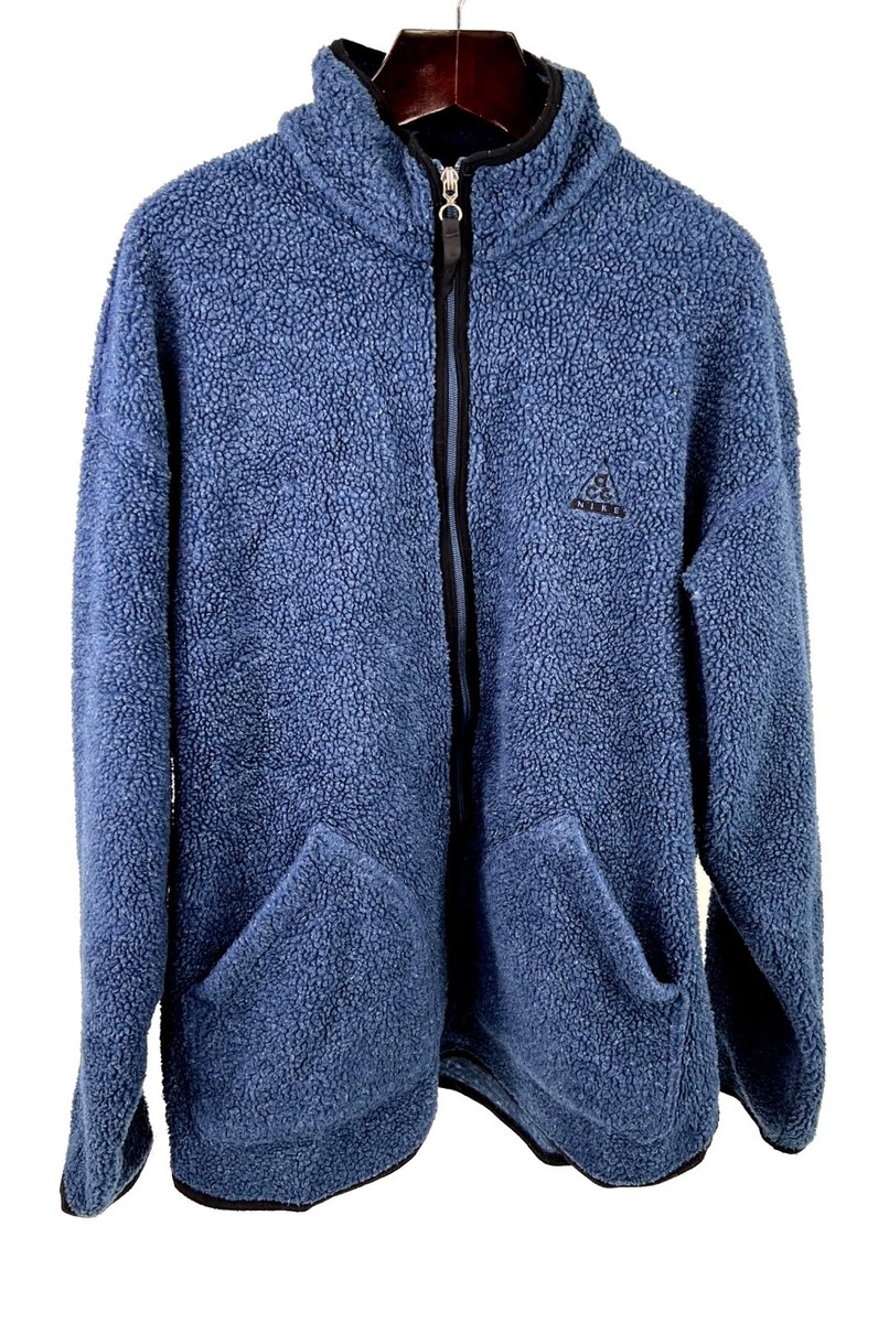 Vintage Nike Men's ACG Dog Tag Sheep Pile Fleece Sherpa Zip Vintage Nike Men's ACG Dog Tag Sheep Pile Fleece Sherpa Zip