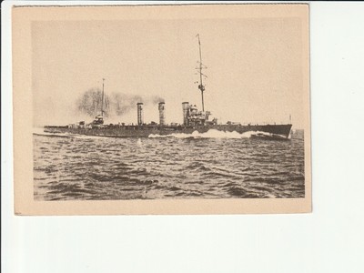 SHIP POSTCARD..., Cruiser SMS ''Brummer'' at Sea... B/W AK KL
