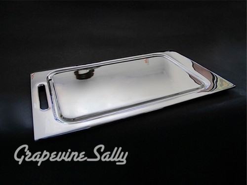 Piezas de estufa de colección estufa de madera de cuña pesada NUEVA CROMADA estufa plancha de cocina 11" W - Imagen 1 de 11